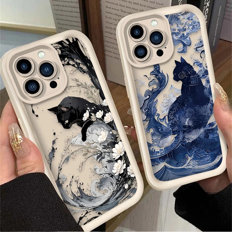 Phone Cases Moto G 2025 - Oil Painting Artistic Cat Phone Case