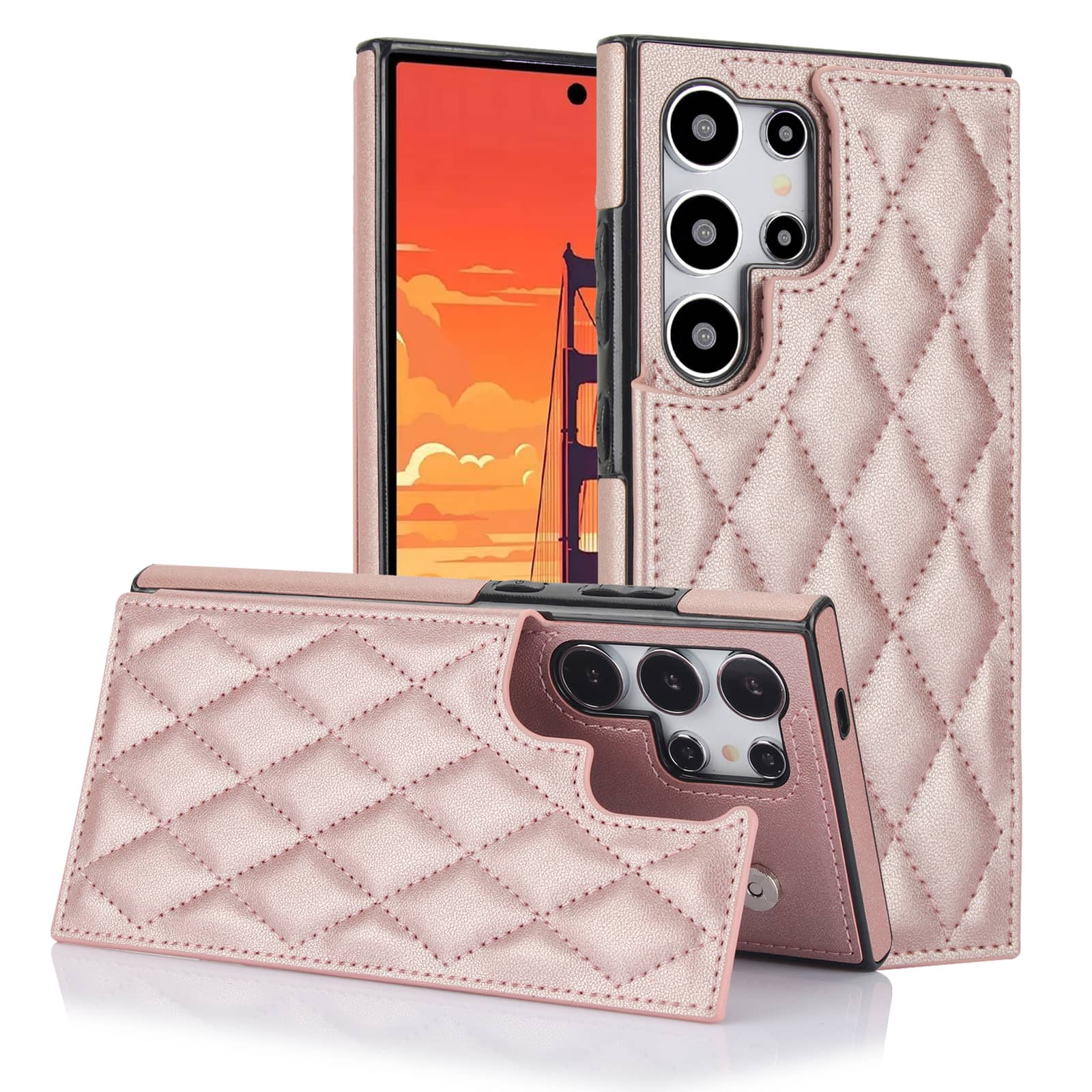 Leather Folio Wallet Case - For Samsung Galaxy S25 Ultra S25