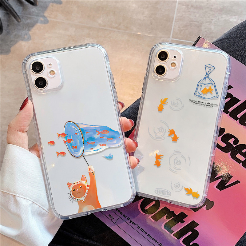Phone Cases Xr Iphone - Lovely Fishes Clear Phone Case For