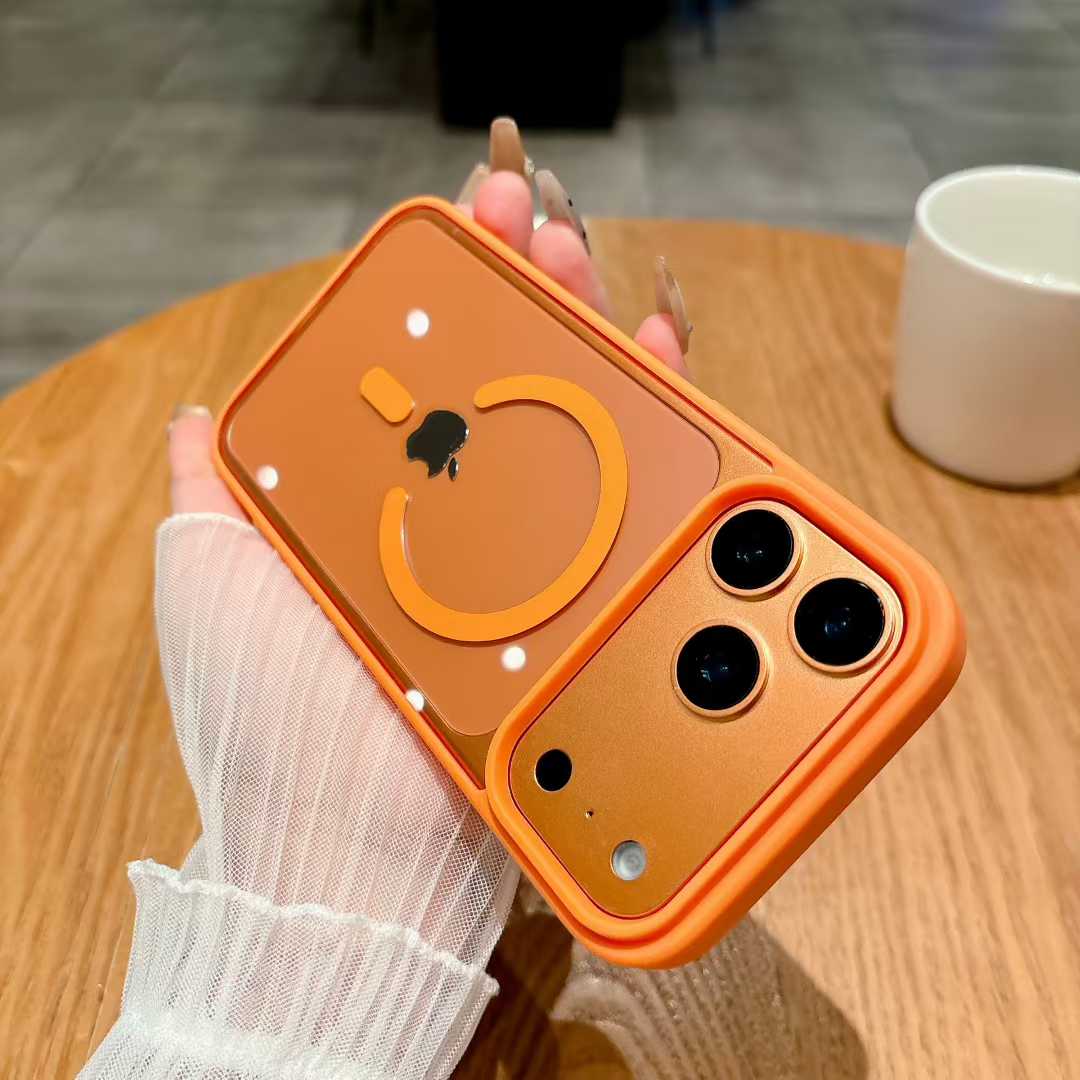 Phone Cases Orange - Orange Magnetic Case for Magsafe IPhone
