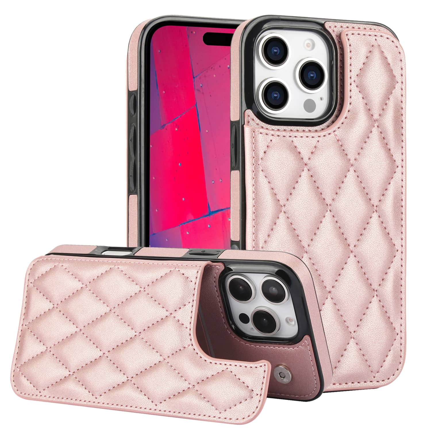 Leather Folio Wallet Case - For iPhone 16 Pro Max iPhone
