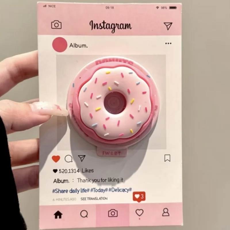 Phone Cases Cool Girl - Cute 3D Doughnut For Magsafe Griptok