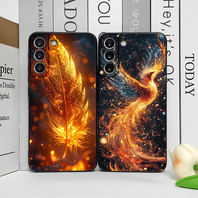 Phone Cases Pixel 10 - Luxury Phoenix Fire Feather Pattern Phone