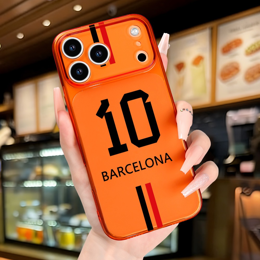 Phone Cases Jersey - Barcelona 10 Jersey Orange Frosted Phone