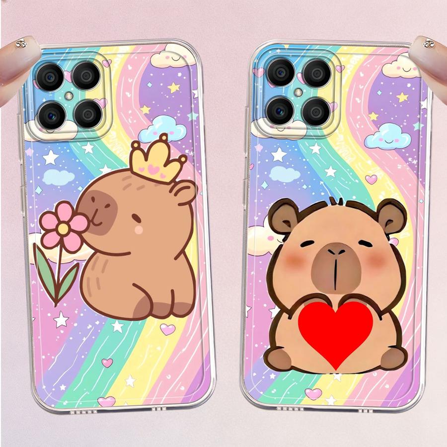 Phone Cases Honor - Colorful Capybara Soft Phone Cover Case