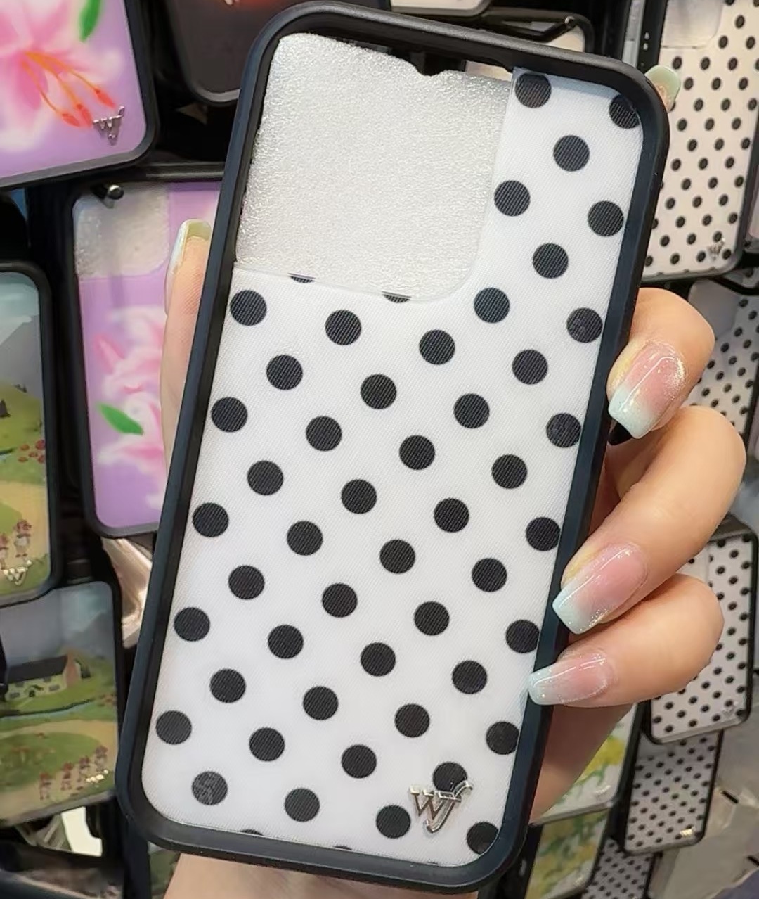 Phone Cases Wildflower - Wildflower Black white polka dot Girl