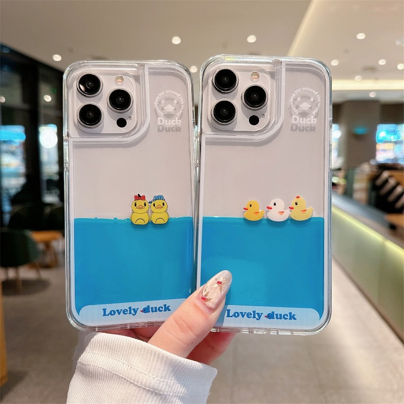 Phone Cases Cool Girl - New Cartoon Cute Little Duck Quicksand