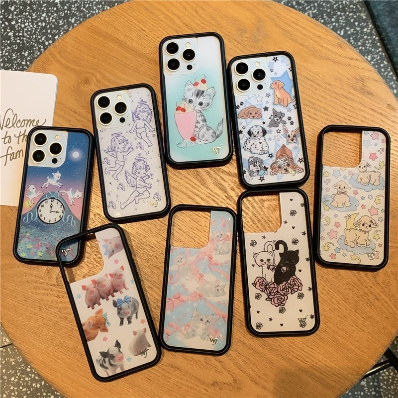 Phone Cases Wildflower - Wildflower Cartoon Cat Phone Case for