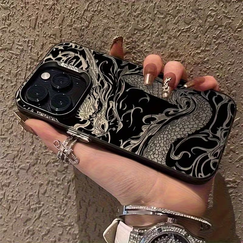 Phone Cases Xr Iphone - Dragon Totem Pattern Phone Case For