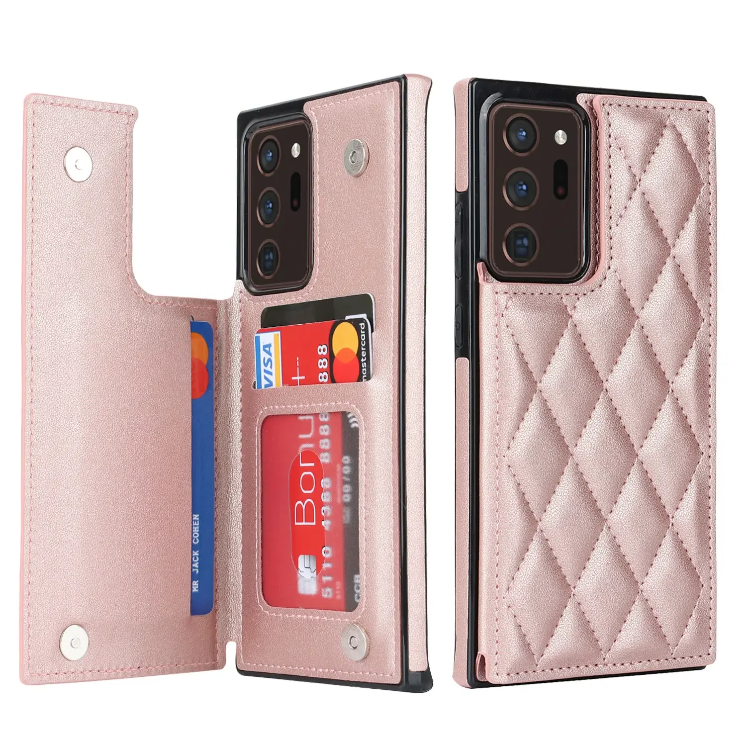 Leather Folio Wallet Case - For Samsung Galaxy Note 10 Plus