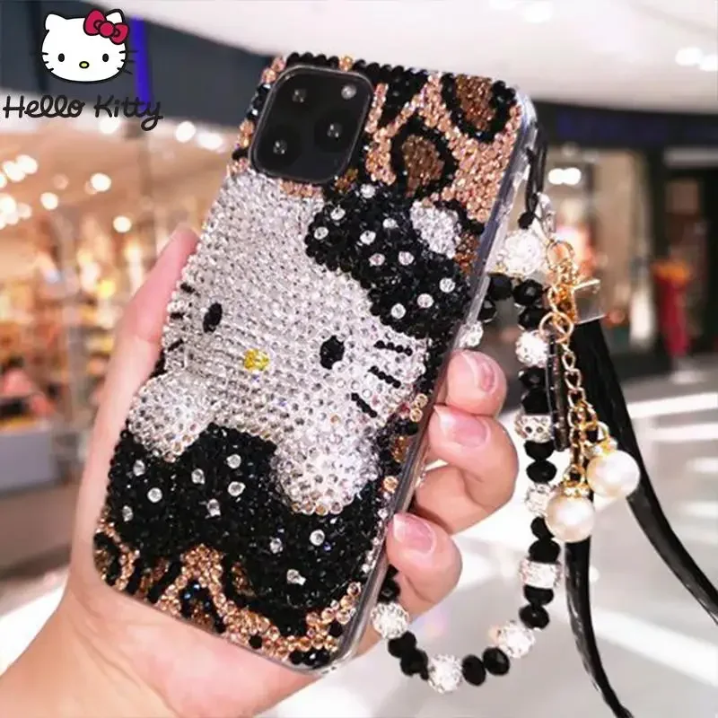 Phone Cases Cool Girl - Y2K Hello Kitty Iphone Rhinestones Phone