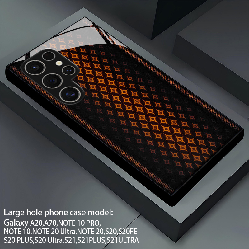 Orange geometric pattern 2D ph - Phone Cases Orange ulasan dan harga
