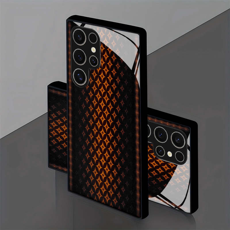Orange geometric pattern 2D ph - Phone Cases Orange ulasan dan harga