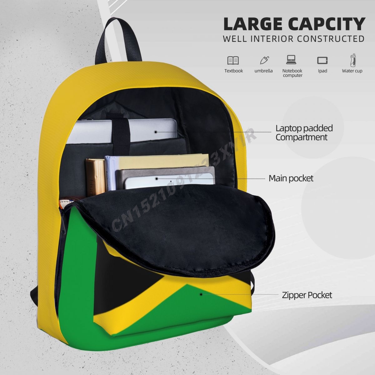 Unisex Backpack Jamaica Flag J - Phone Cases Jamaica ulasan dan harga
