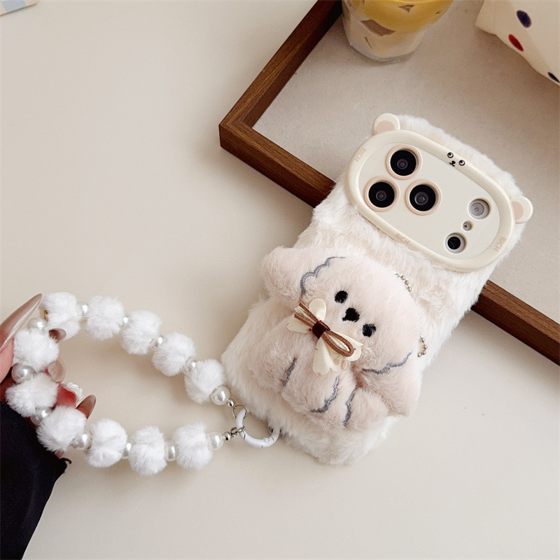 3D Cartoon Bowknot Puppy Warm  - Phone Cases Iphone 11 ulasan dan harga