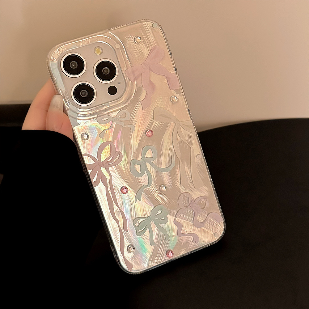 Korean Colorful Bowknot Diamon - Phone Cases Hard ulasan dan harga
