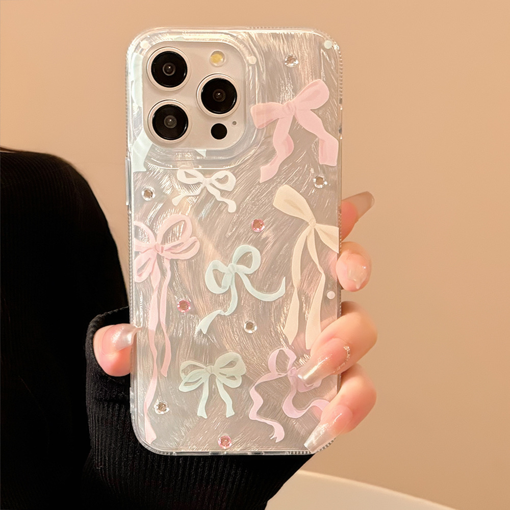 Korean Colorful Bowknot Diamon - Phone Cases Hard ulasan dan harga