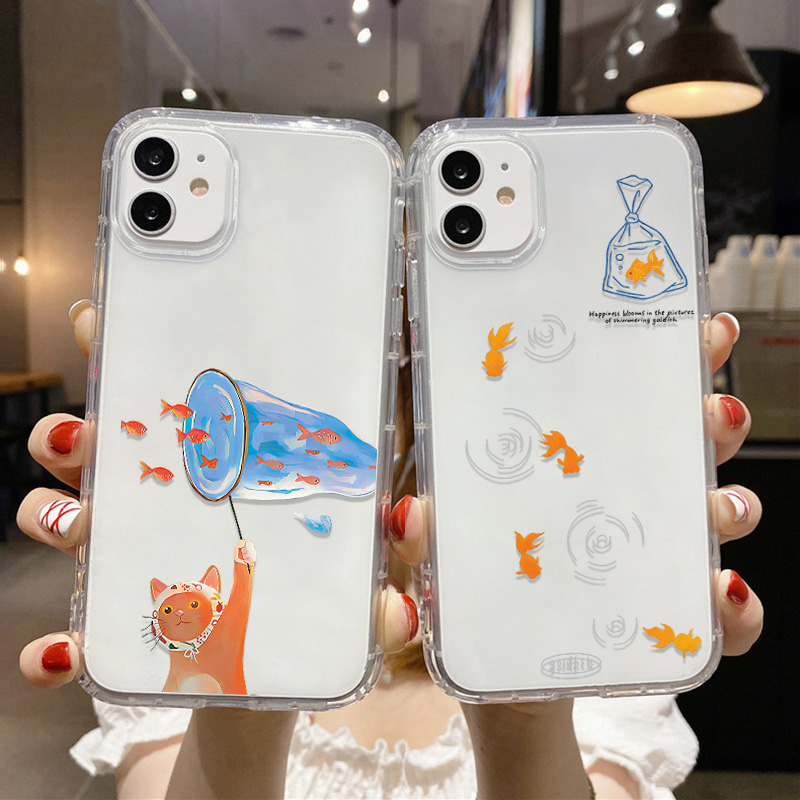 Lovely Fishes Clear Phone Case - Phone Cases Xr Iphone ulasan dan harga