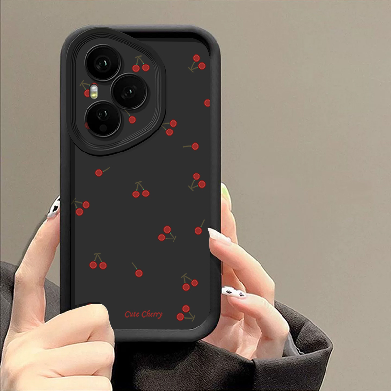 Mini Red Cherry Printed Soft T - Phone Cases Honor ulasan dan harga