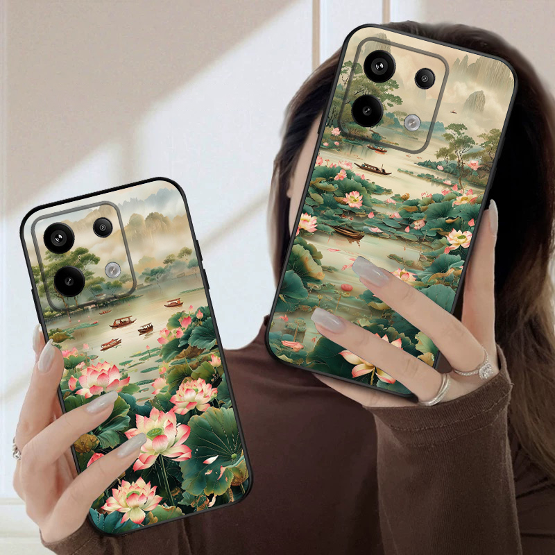 Ship and Red Lotus For Redmi N - Phone Cases India ulasan dan harga