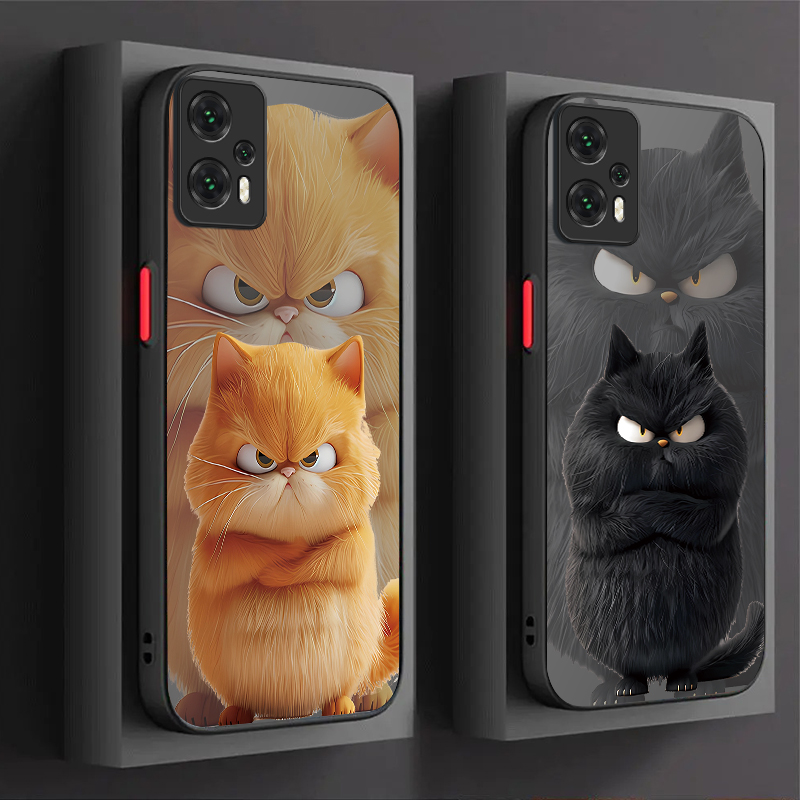 Cartoon Angry Cat Couple Style - Phone Cases Hard ulasan dan harga