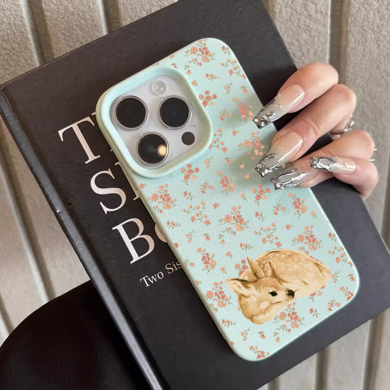 Cute Deer Full Floral Pattern  - Phone Cases Xr Iphone ulasan dan harga