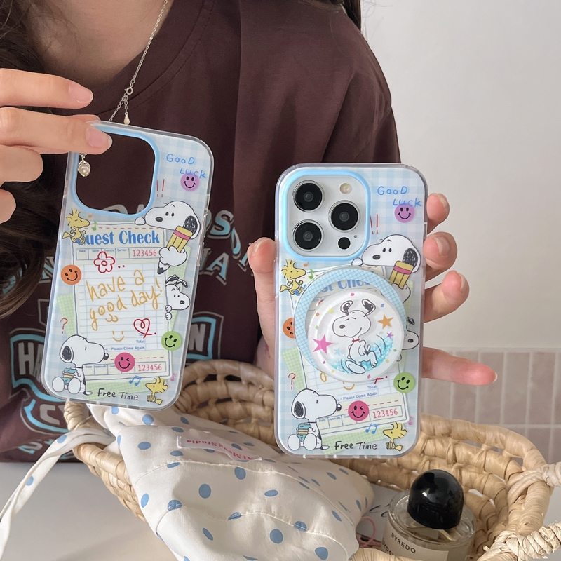 Cute Cartoon Snoopy Charlie Br - Phone Cases Brown ulasan dan harga