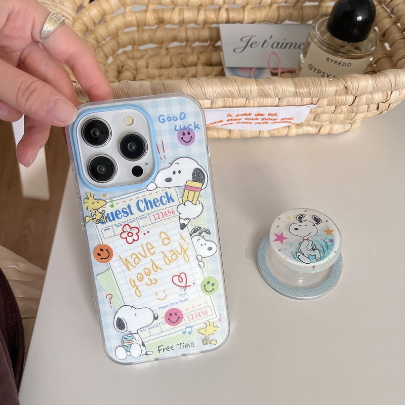 Cute Cartoon Snoopy Charlie Br - Phone Cases Brown ulasan dan harga