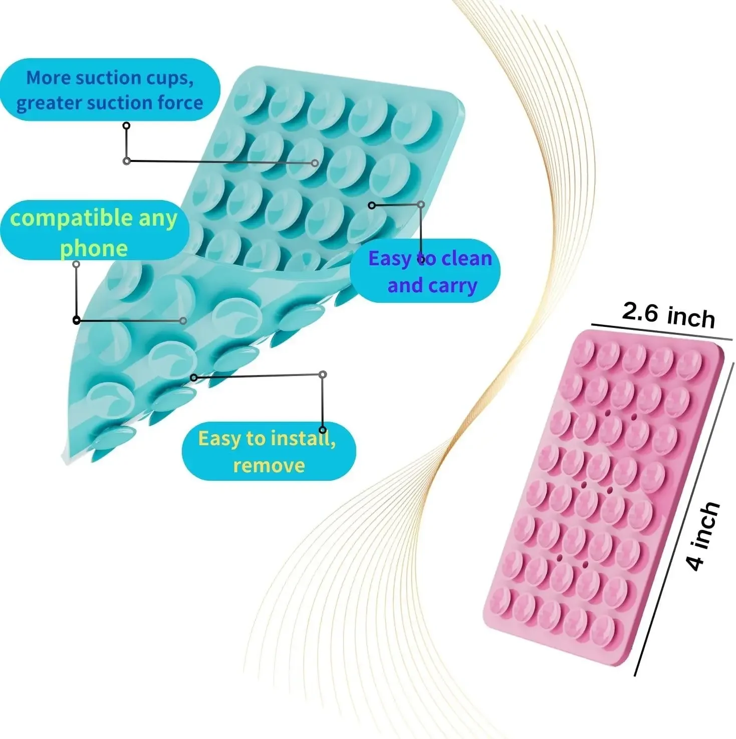Double-Sided Suction Cup Phone - Phone Cases Rubber ulasan dan harga