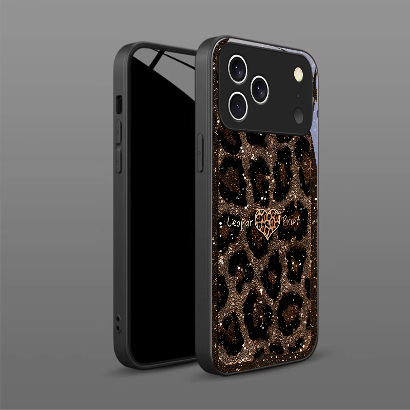 Brown leopard print heart Blac - Phone Cases Brown ulasan dan harga