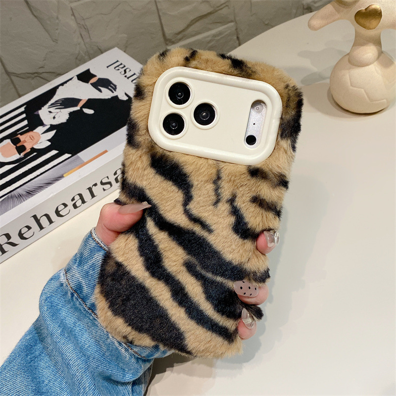 Luxury Zebra Pattern Fluffy Pl - Phone Cases Iphone 11 ulasan dan harga