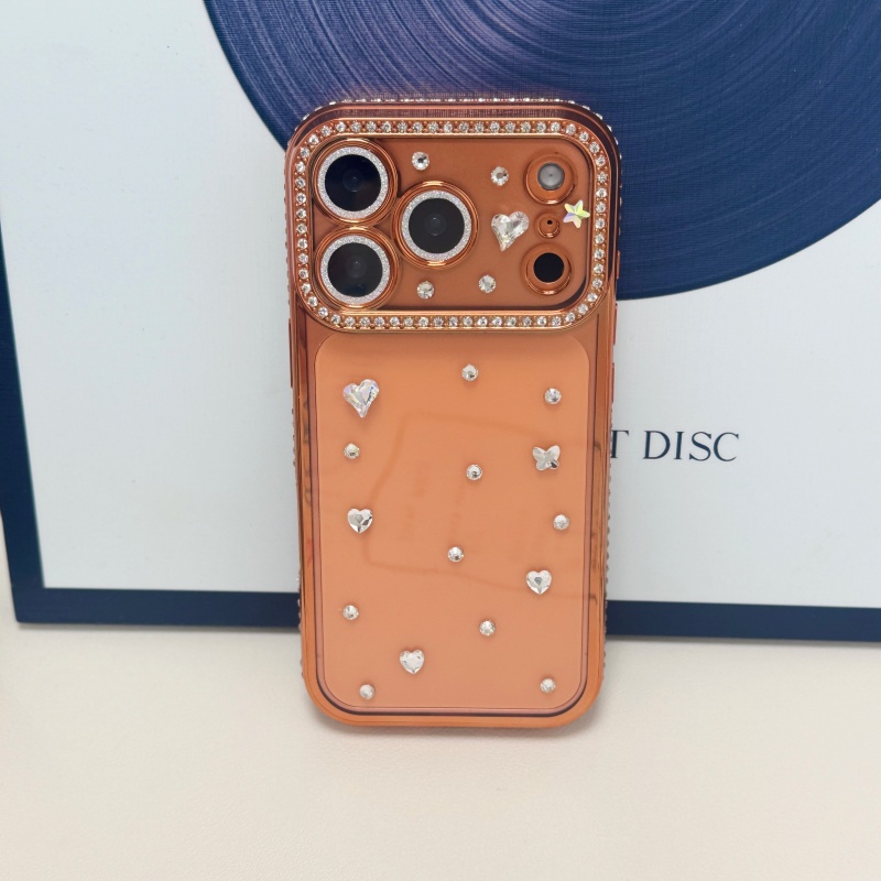 Handmade Jewelled Crystal Plat - Phone Cases Orange ulasan dan harga