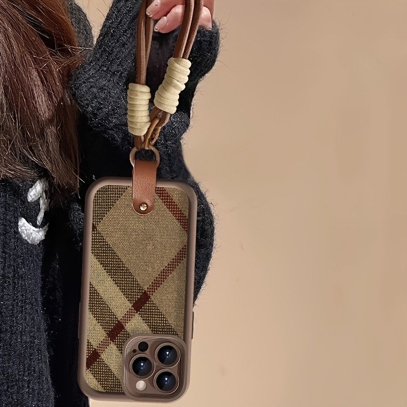 Brown Stripes Lanyard Strap Ro - Phone Cases Brown ulasan dan harga