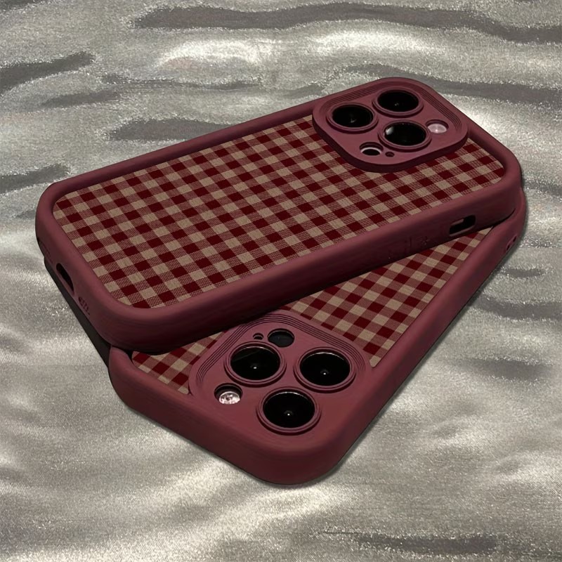 Wine Red Vintage Red-Brown Pla - Phone Cases Brown ulasan dan harga