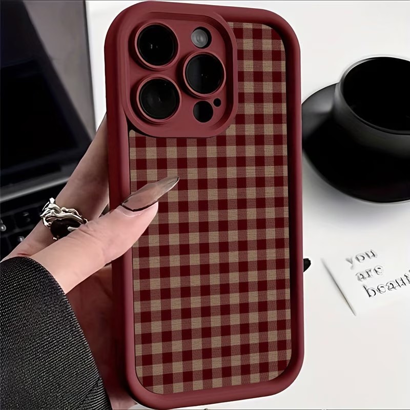 Wine Red Vintage Red-Brown Pla - Phone Cases Brown ulasan dan harga
