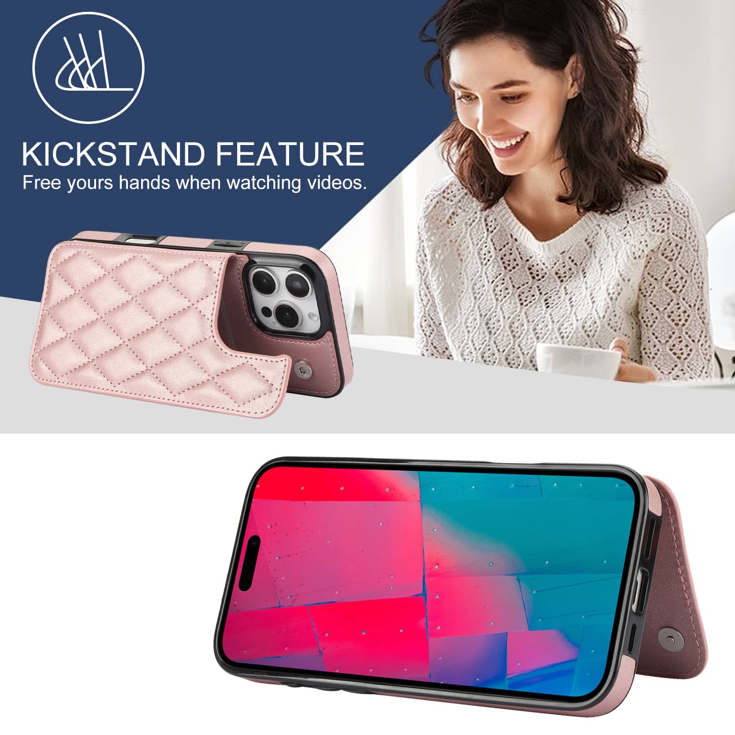 For iPhone 16 Pro Max iPhone 1 - Leather Folio Wallet Case ulasan dan harga