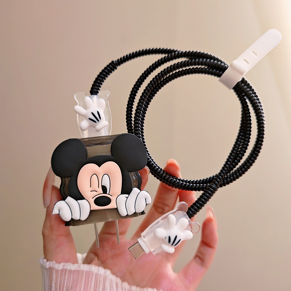 Cute Mickey Minnie Cable Prote - Phone Cases Rubber ulasan dan harga