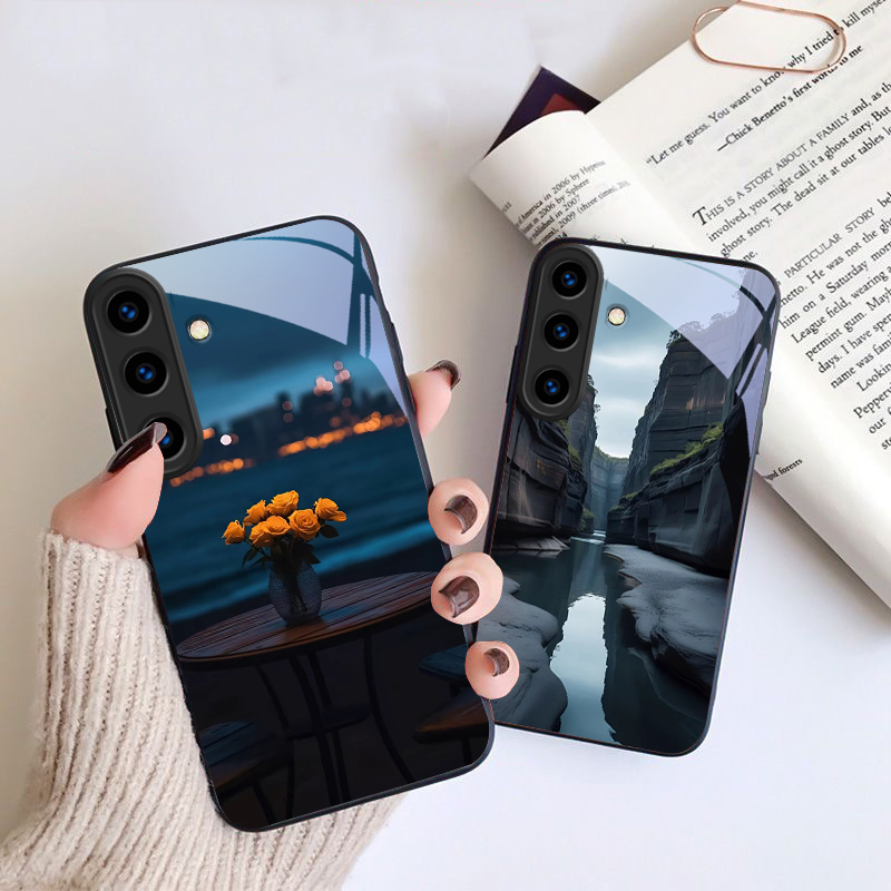 Warm orange halo tree For Sams - Phone Cases Orange ulasan dan harga