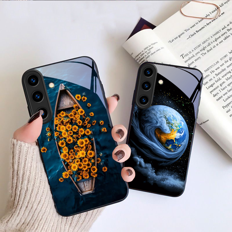 Warm orange halo tree For Sams - Phone Cases Orange ulasan dan harga