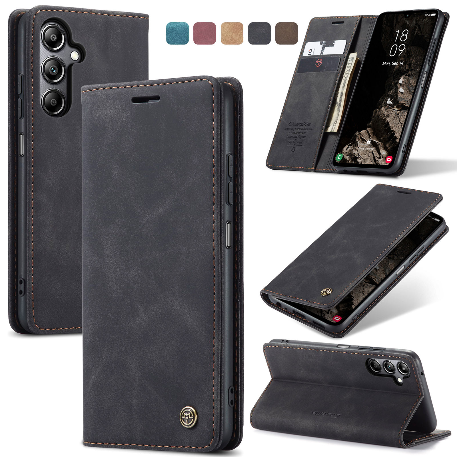 Flip Wallet Case for Samsung G - Leather Folio Wallet Case ulasan dan harga