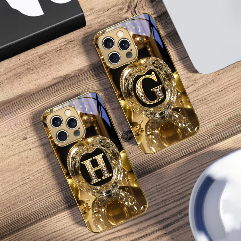 High end golden letter 'F' For - Phone Cases Xr Iphone ulasan dan harga