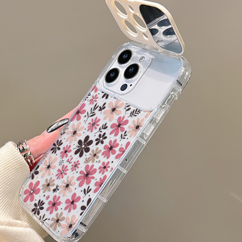Cottagecore Pastel Pink Brown  - Phone Cases Brown ulasan dan harga