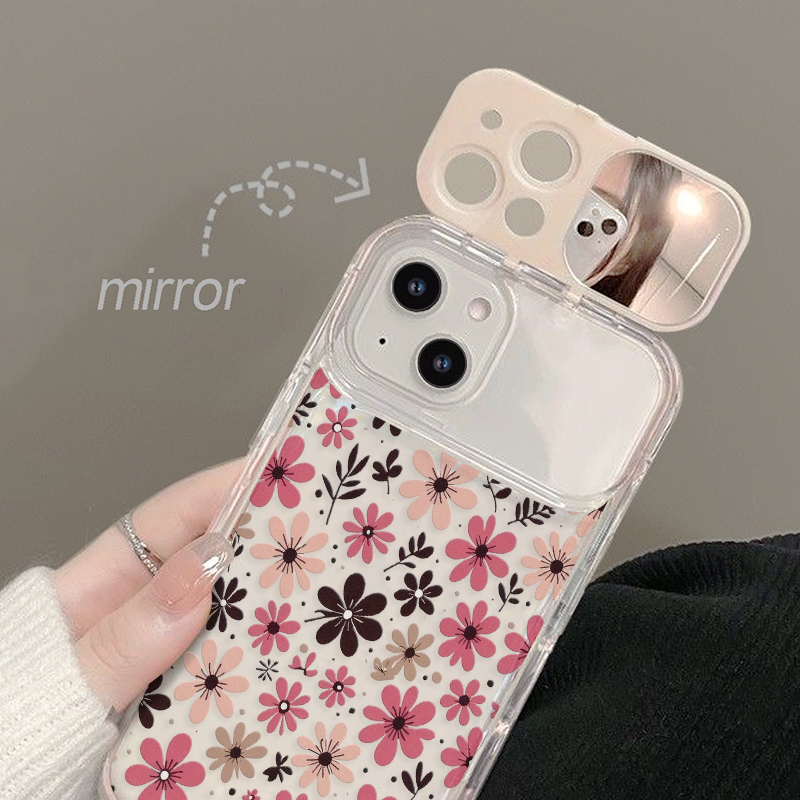 Cottagecore Pastel Pink Brown  - Phone Cases Brown ulasan dan harga