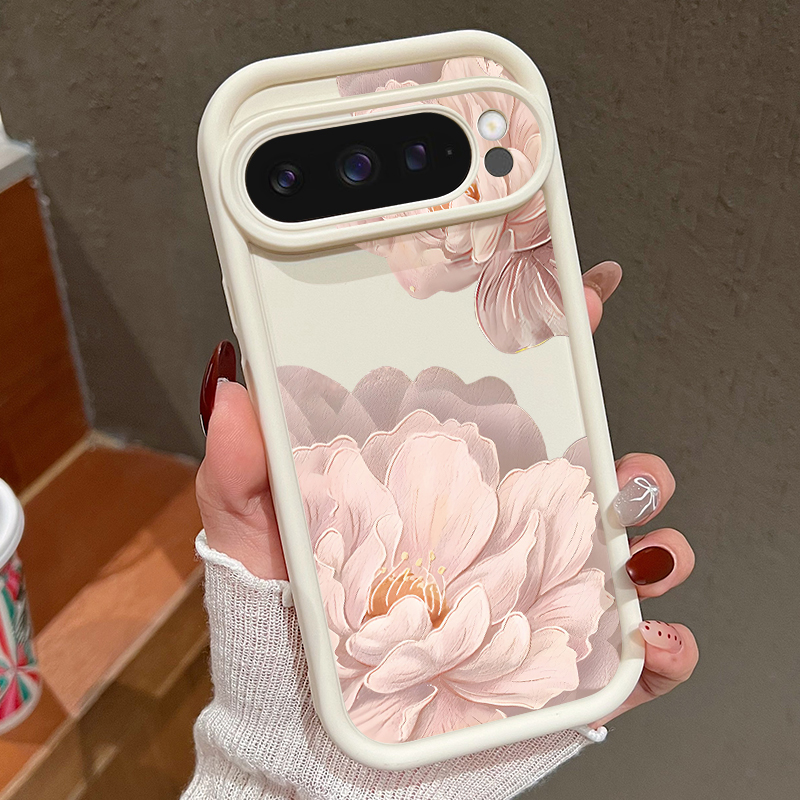 Pink Flowers Patterned Soft TP - Phone Cases Pixel 10 ulasan dan harga