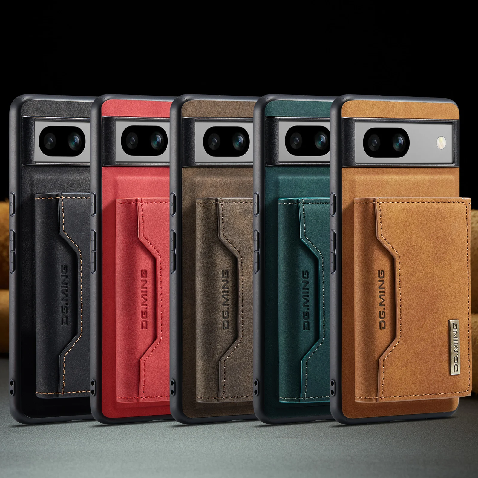 Magnetic Wallet Cards Solt Lea - Leather Folio Wallet Case ulasan dan harga