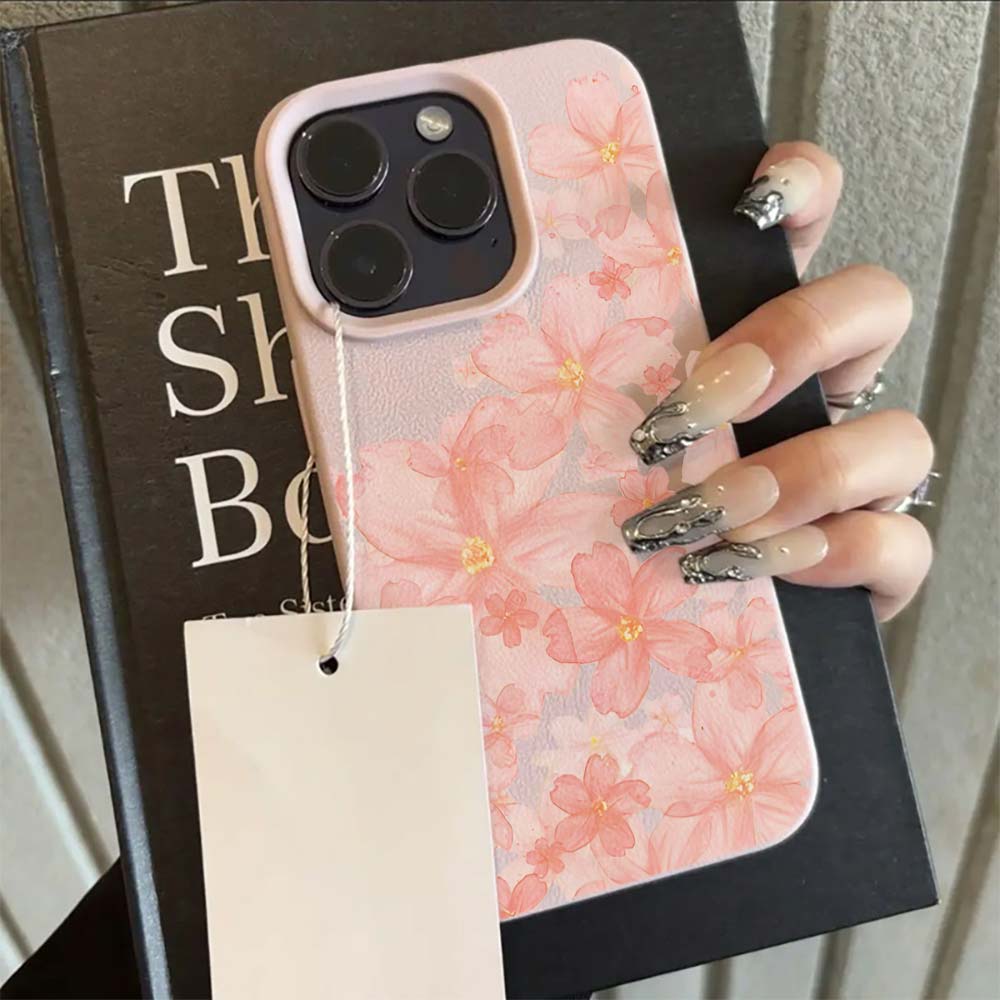 Pink Sakura Floral Matte Phone - Phone Cases Xr Iphone ulasan dan harga
