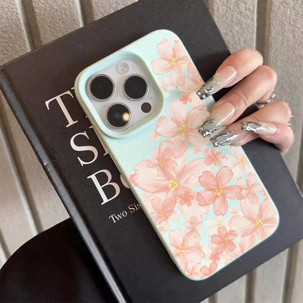 Pink Sakura Floral Matte Phone - Phone Cases Xr Iphone ulasan dan harga