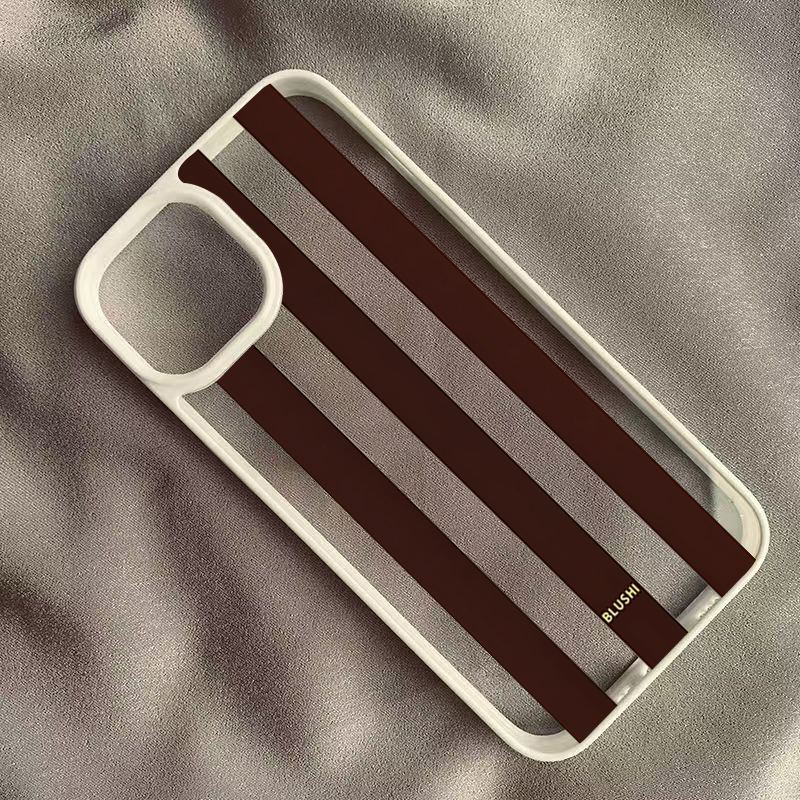 Clear Brown Stripes Phone Case - Phone Cases Brown ulasan dan harga