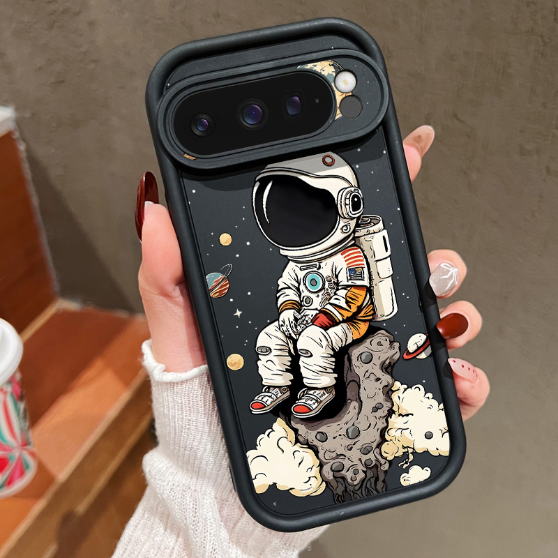 Cartoon Astronaut Print TPU Ph - Phone Cases Pixel 10 ulasan dan harga