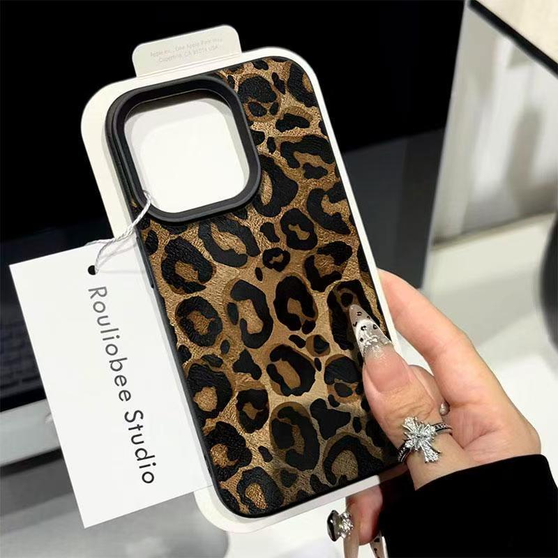 INS Brown Leopard Print Phone  - Phone Cases Brown ulasan dan harga